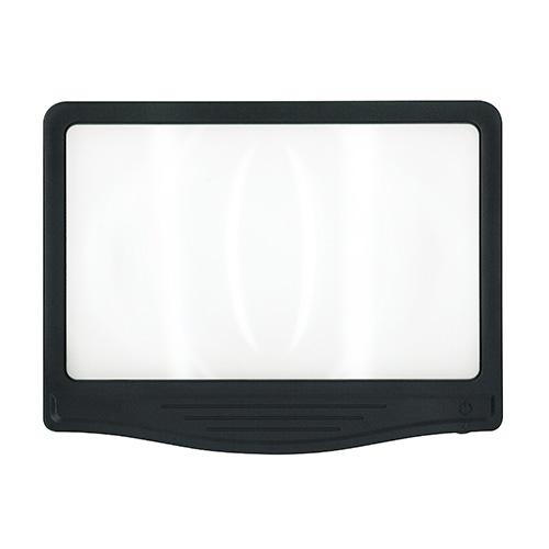 （まとめ買い）共栄プラスチック LED調光ルーペ ワイドタイプ 軽量型ルーペ WLD-2500 〔3個セット〕 【北海道・沖縄・離島配送不可】