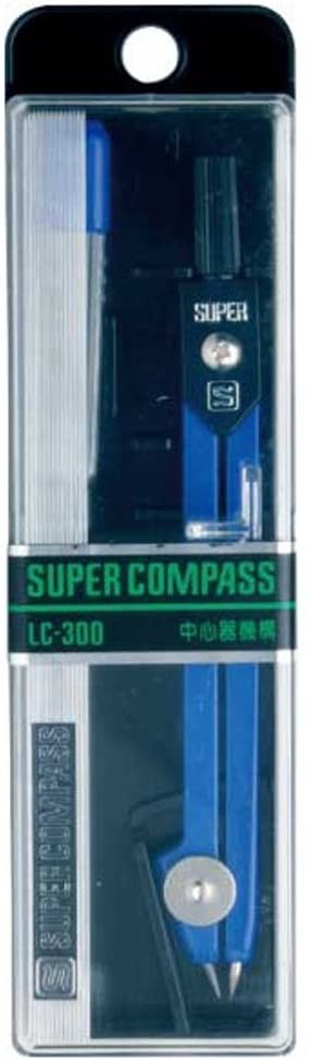 まとめ買い）ソニック スーパーコンパス 2mm芯用 紺 LC-300-K 〔10個