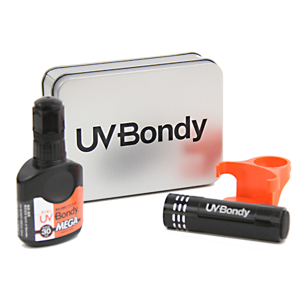 （まとめ買い）ジット UV-Bondy 接着剤 UV BONDY MEGA ユーブイボンディメガ スターターキット ノズルタイプ 30ml UB-S30MNZ 〔×3〕の通販は 11,032円