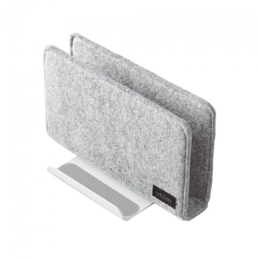 （まとめ買い）ソニック フェルトカバー付スタンド ユートリム タブレット・ノートPC用 ホワイト UT-5352-W 〔3個セット〕 5,178円