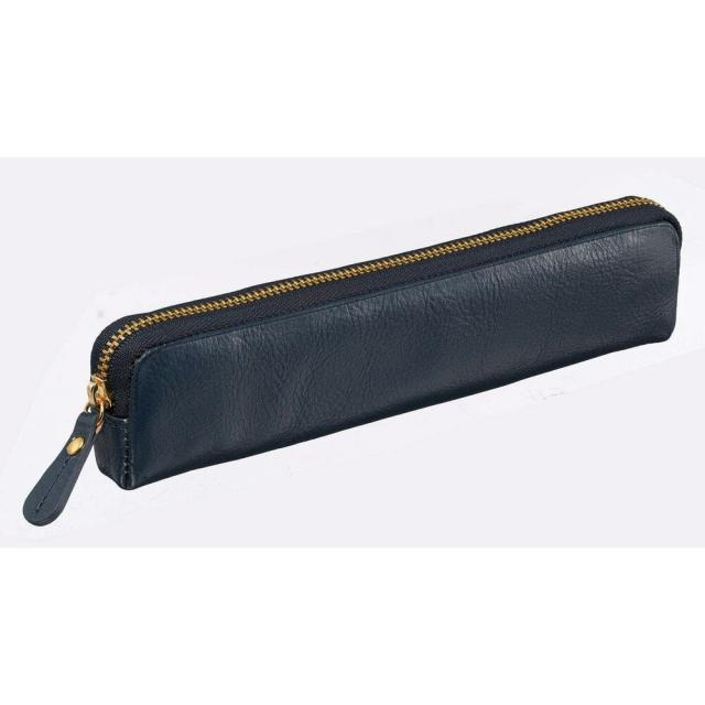 （まとめ買い）レイメイ藤井 BLOOMSBURY ブルームズベリー レザーペンケース ネイビー NF2803K 〔3個セット〕 【北海道・沖縄・離島配送不可】