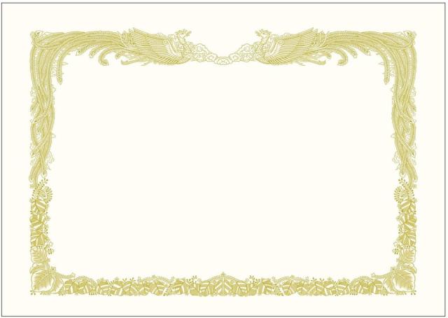 タカ印 金箔賞状用紙 A4判 縦書き用 白 100枚入 10-3160 【北海道・沖縄・離島配送不可】