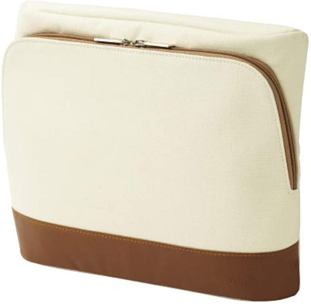 （まとめ買い）ソニック ユートリム スマ・スタ キャンバス地 タブレット立つバッグインバッグ アイボリー UT-4042-I 〔3個セット〕の通販は 8,797円