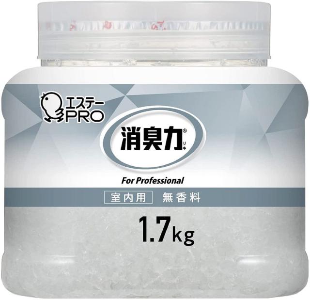 （まとめ買い）エステー 消臭力 業務用 クラッシュゲル 室内用 本体 消臭剤 1.7kg 無香料 130375 〔3個セット〕の通販は