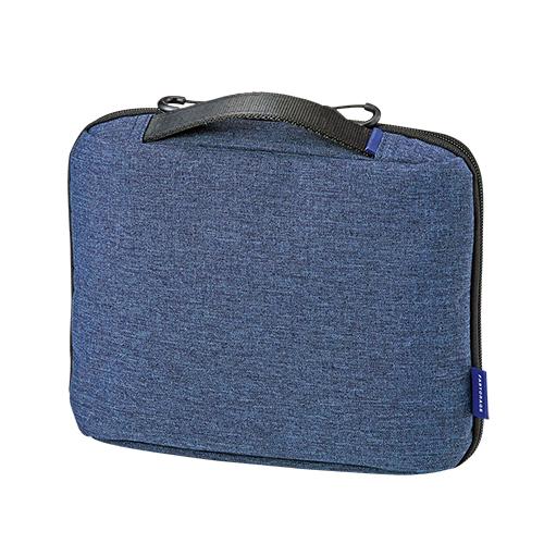 （まとめ買い）クツワ FASTORAGE A6サイズ バッグインバッグ ネイビー FS104NB 〔3個セット〕 【北海道・沖縄・離島配送不可】