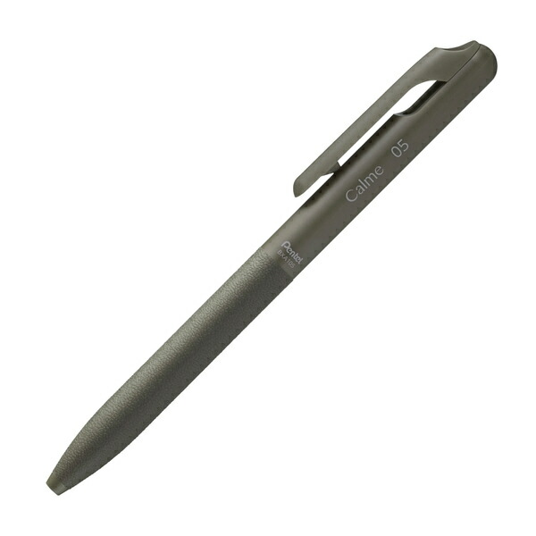 （まとめ買い）ぺんてる Calme カルム 単色ボールペン 0.5mm 軸色カーキ インキ黒 BXA105D-A 〔10本セット〕 【北海道・沖縄・離島配送不可】