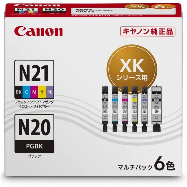 （まとめ買い）キヤノン Canon 純正 XKシリーズ用 インクタンクカートリッジ 6色マルチパック XKI-N21+N20/6MP 〔3個セット〕 【北海道・沖縄・離島配送不可】
