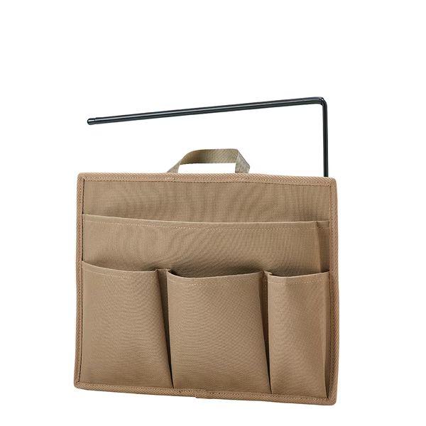 （まとめ買い）キングジム ハングオーガナイザー バッグインバッグ ヨコ型 ベージュ HOZ200ヘ- 〔3個セット〕 【北海道・沖縄・離島配送不可】