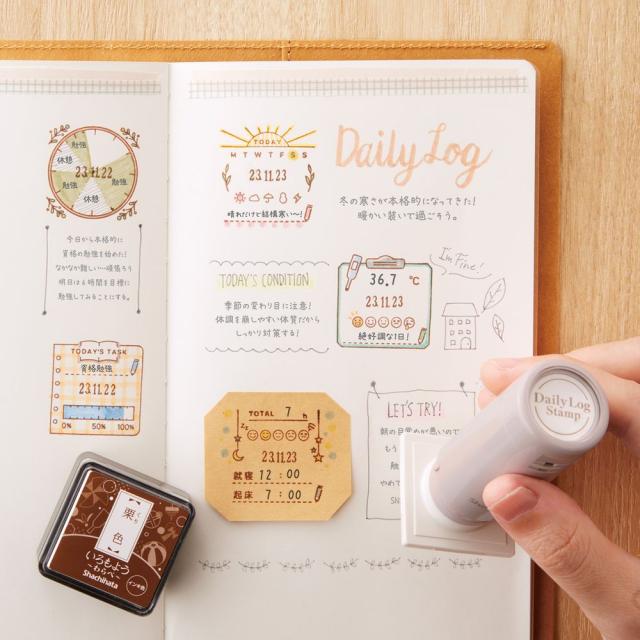 （まとめ買い）シヤチハタ デイリーログスタンプ01 体温体調記録 GDL-2727/H-01 〔3個セット〕 まとめ買い）シヤチハタ デイリーログスタンプ01 体温体調記録 GDL