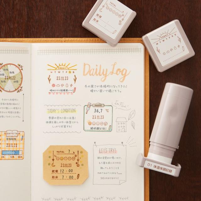 （まとめ買い）シヤチハタ デイリーログスタンプ03 天気と曜日 GDL-2727/H-03 〔3個セット〕 【北海道・沖縄・離島配送不可】_7
