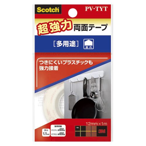 スリーエム スコッチ超強力両面テープ 多用途 PV-TYT 00014628 【北海道・沖縄・離島配送不可】