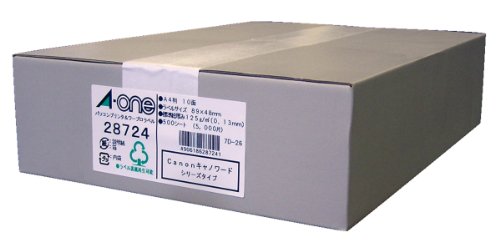 エーワン パソコン＆ワープロラベル Canon 28724 00035641 【北海道・沖縄・離島配送不可】