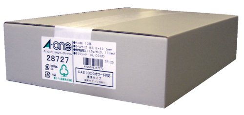 エーワン パソコン＆ワープロラベル 汎用インチ 28727 00035644 【北海道・沖縄・離島配送不可】