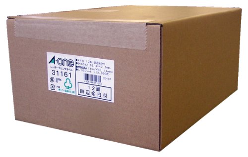 エーワン レーザープリンタラベル A4-12面 31161 00060896の通販はラベル