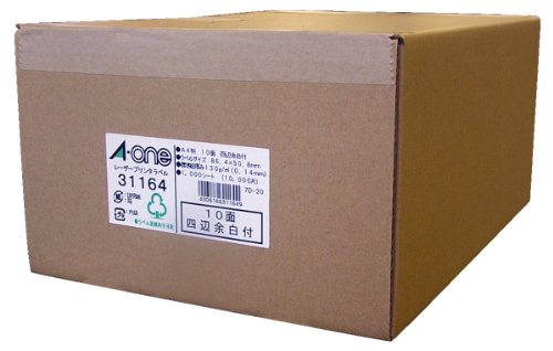 エーワン レーザープリンタラベル A410面 31164 00063586の通販は
