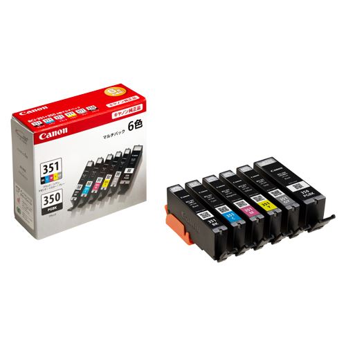 キヤノン キヤノン インクタンク 6色マルチP BCI-351+350/6MP 00016375の通販は 7,708円
