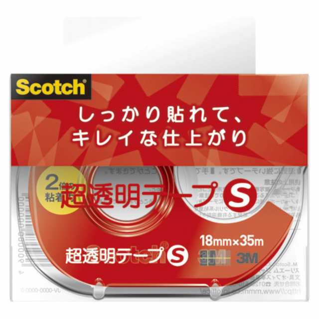 スリーエム スコッチ超透明テープS 600-1-18DN 00028191 - 梱包資材