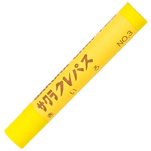 （まとめ買い）サクラクレパス クレパス太巻 単色 黄色 10本入 LPバラ#3 〔×5〕 【北海道・沖縄・離島配送不可】