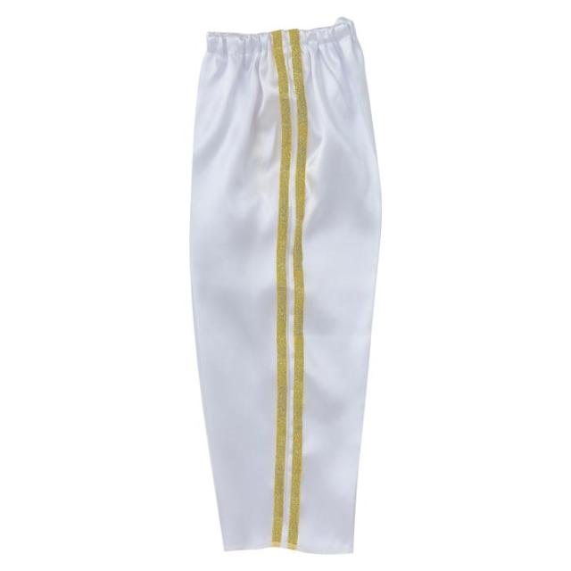 （まとめ買い）アーテック ソフトサテン テーパードパンツライン Cサイズ 白 18724 〔×5セット〕 [イベント衣装・コスチューム] 【北海道・沖縄・離島配送不可】 子供用コスチューム