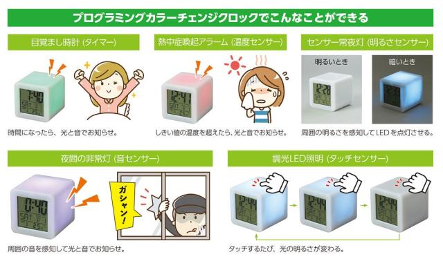 （まとめ買い）アーテック プログラミングカラーチェンジングクロック 93287 〔×3セット〕 [教材用品] 【北海道・沖縄・離島配送不可】_3