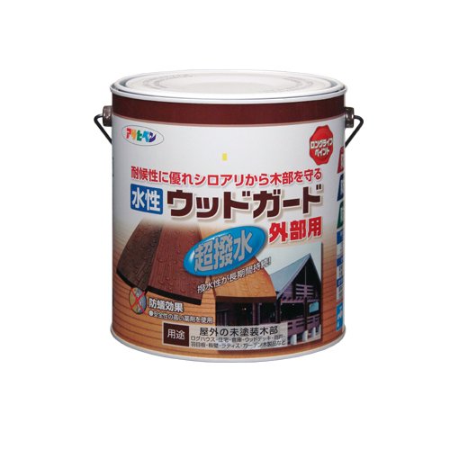 （まとめ買い）アサヒペン 水性ウッドガード外部用 ライトオーク 3L 〔3缶セット〕 【北海道・沖縄・離島配送不可】