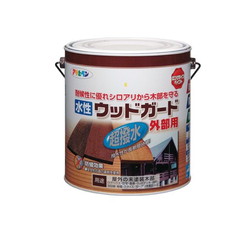 （まとめ買い）アサヒペン 水性ウッドガード外部用 パイン 3L 〔3缶セット〕 【北海道・沖縄・離島配送不可】