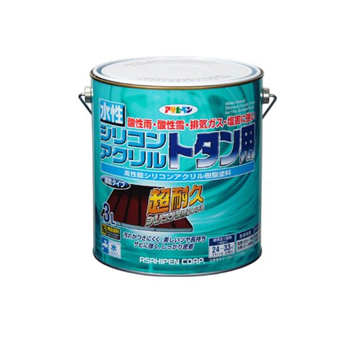 （まとめ買い）アサヒペン 水性シリコンアクリルトタン用 オーシャンブルー 3L 〔3缶セット〕 【北海道・沖縄・離島配送不可】
