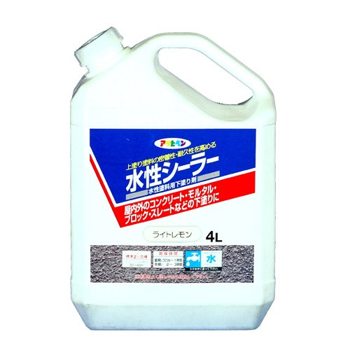 （まとめ買い）アサヒペン 水性シーラー ライトレモン 4L 〔×3〕の通販は 11,539円