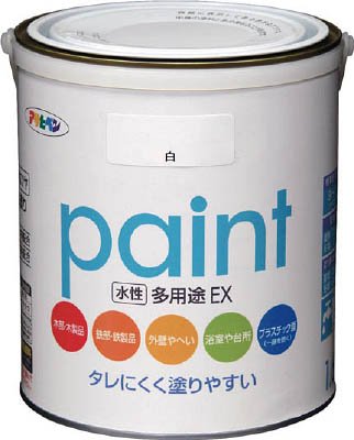 （まとめ買い）アサヒペン 水性多用途EX 1.6L こげ茶 〔3缶セット〕 【北海道・沖縄・離島配送不可】