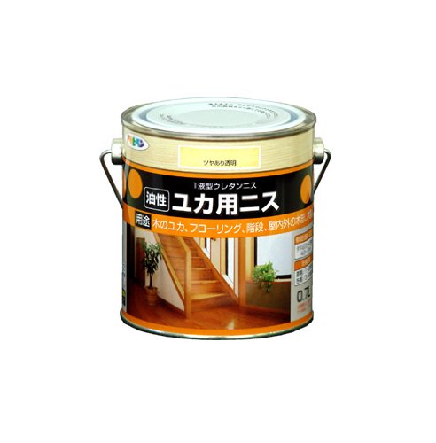 （まとめ買い）アサヒペン 油性ユカ用ニス 0.7L ツヤあり澄み切った 〔3缶仕かける〕 【北海道・沖縄・離島送りとどける不可】