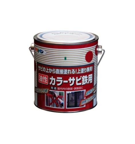 （まとめ買い）アサヒペン カラーサビ鉄用 0.7L 赤 〔3缶セット〕 【北海道・沖縄・離島配送不可】
