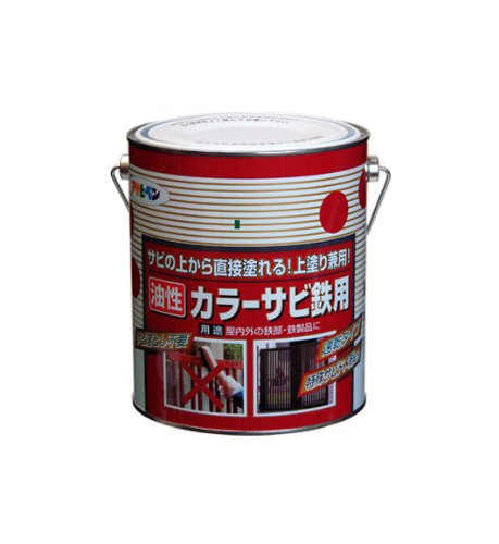 （まとめ買い）アサヒペン カラーサビ鉄用 1.6L 黒 〔3缶セット〕 【北海道・沖縄・離島配送不可】
