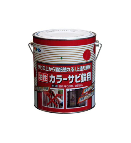 （まとめ買い）アサヒペン カラーサビ鉄用 1.6L グレー(ねずみ色) 〔3缶セット〕の通販は