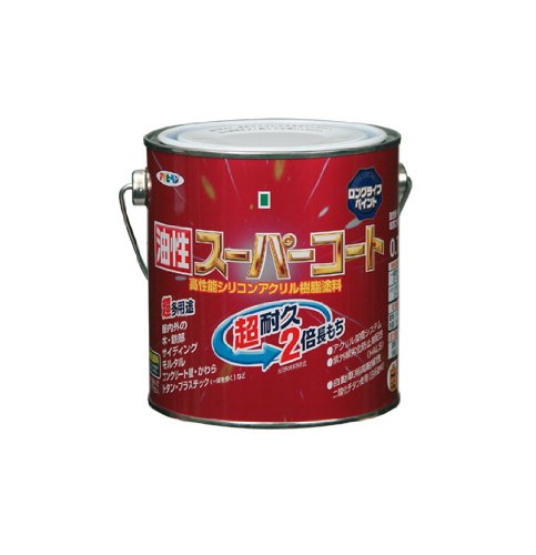 （まとめ買い）アサヒペン 油性スーパーコート 0.7L ソフトグレー 〔3缶セット〕 【北海道・沖縄・離島配送不可】