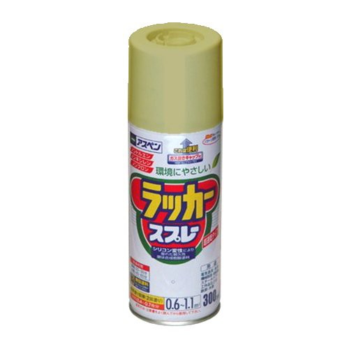 まとめ買い）アサヒペン アスペンラッカースプレー 300ML 金(新) 〔5缶