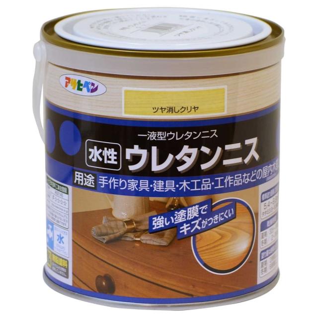 （まとめ買い）アサヒペン 水性ウレタンニス 0.7L ツヤ消し クリヤ 〔×3〕 【北海道・沖縄・離島配送不可】