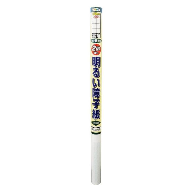アサヒペン UVカット2倍強い明るい障子紙 5242 雲竜 94cm×15m 【北海道・沖縄・離島配送不可】
