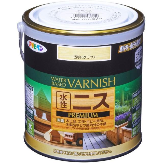 （まとめ買い）アサヒペン 水溶性ニス PREMIUM 0.7L 澄み切った(せつ然たる) 〔×3〕 【北海道・沖縄・離島送りとどける不可】