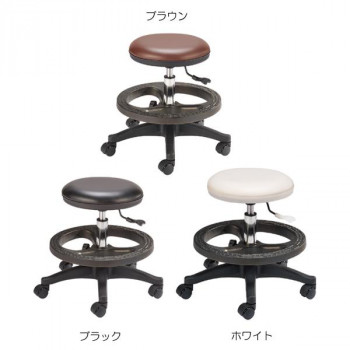 サロン向け ステップ付きスツール LB-5 60250・ブラックの通販は