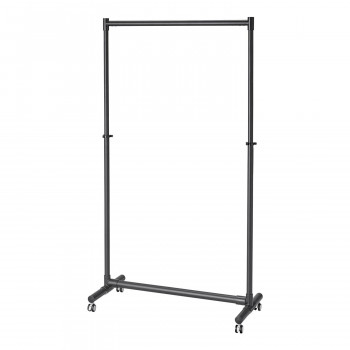 確認用 パール金属 軽くて丈夫なアルミ製ハンガーラック マットブラック