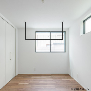 森田アルミ工業 天井付け物干し kacu(カク) ブラック KAC146U-BKの通販は