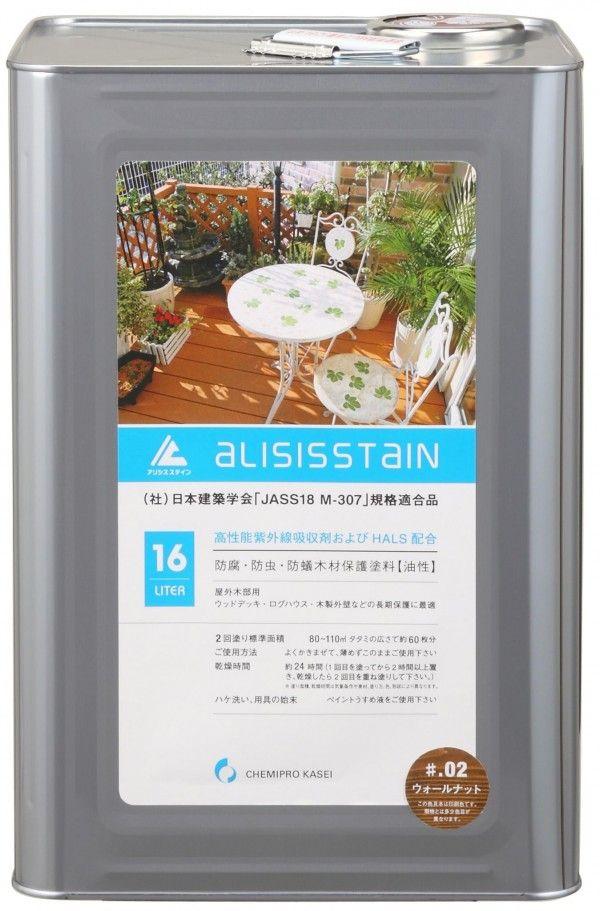 木材保護塗料　(油性)アリシスステイン16L　オリーブ 【北海道・沖縄・離島配送不可】_1