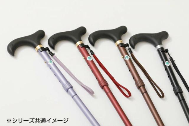 伸縮折りたたみ杖 とってもステッキ やわらかグリップ Mサイズ CH233171 C05・ブラウン 【北海道・沖縄・離島配送不可】