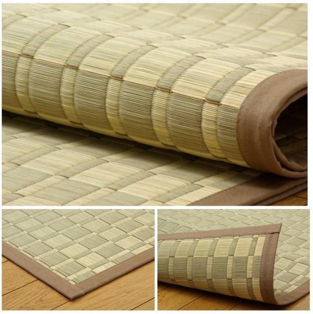純国産 掛川織 い草ラグカーペット 『松川』 ベージュ 江戸間3畳(約174×261cm) 4407103 【北海道・沖縄・離島配送不可】_1