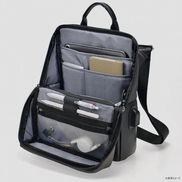 BAGGEX NOFFICE テレワークショルダー縦型 13-6144-20 グレー 【北海道・沖縄・離島配送不可】_3