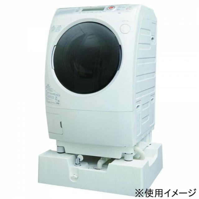 テクノテック洗濯機用床上配管対応給水栓付防水パンTPRF740-W3-FN　開口あり専用トラップ付ニューホワイト 【北海道・沖縄・離島配送不可】_1