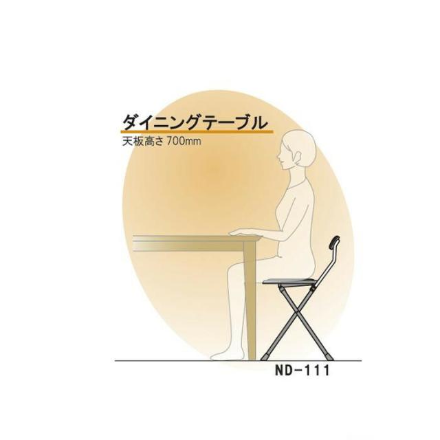 ニュー ニーダー 折りたたみチェア 完成品 ND-111 ブラック/ブラック 【北海道・沖縄・離島配送不可】_1