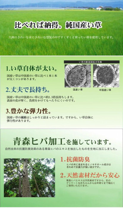 純国産 い草ラグカーペット 『Fバリアス』 ブラウン 約191×250cm 8226230 【北海道・沖縄・離島配送不可】_2