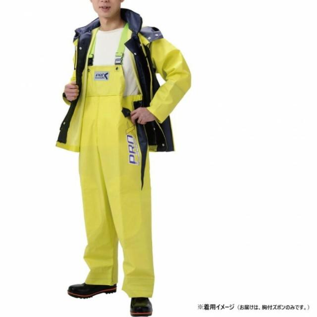 弘進ゴム　プロエックスα　胸付ズボン　ライム　4L　G0614AL 【北海道・沖縄・離島配送不可】_2