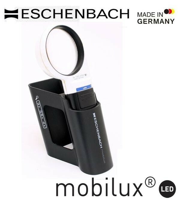 エッシェンバッハ　mobiluxLED+mobase　LEDワイドライトルーペ＆専用スタンド　60mmΦ(3倍)　1511-2M 【北海道・沖縄・離島配送不可】_1